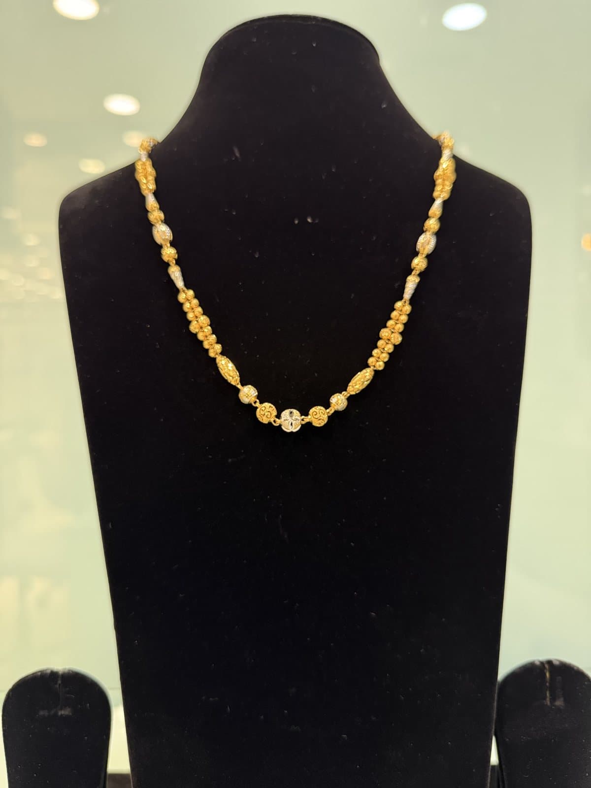 Gold jewellery at MB Jewellers, Sikar