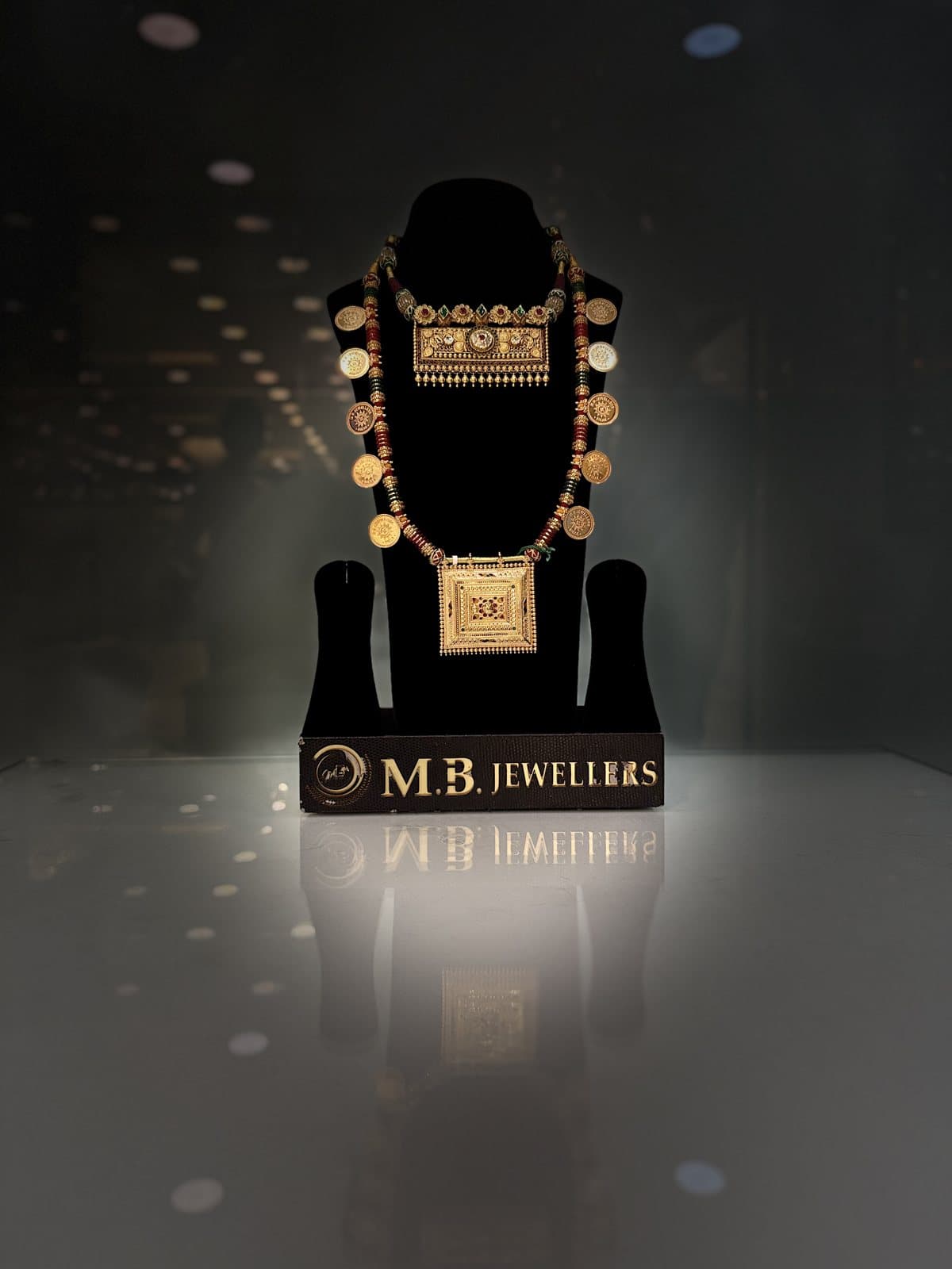 Gold ranihaar at MB Jewellers, Sikar